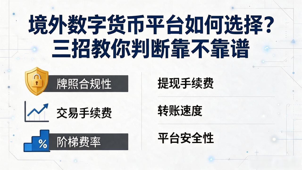 境外加密货币平台监管资质核查_境外数字货币平台选择注意事项_境外数字货币平台如何