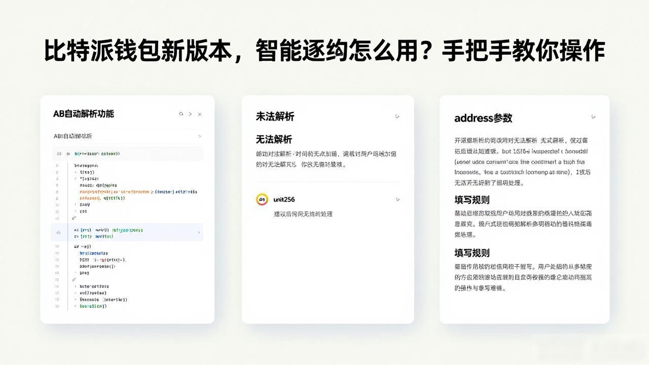 发现页合约地址识别_比特派钱包智能合约功能入口_如何在比特派钱包APP最新版本中使用智能合约?
