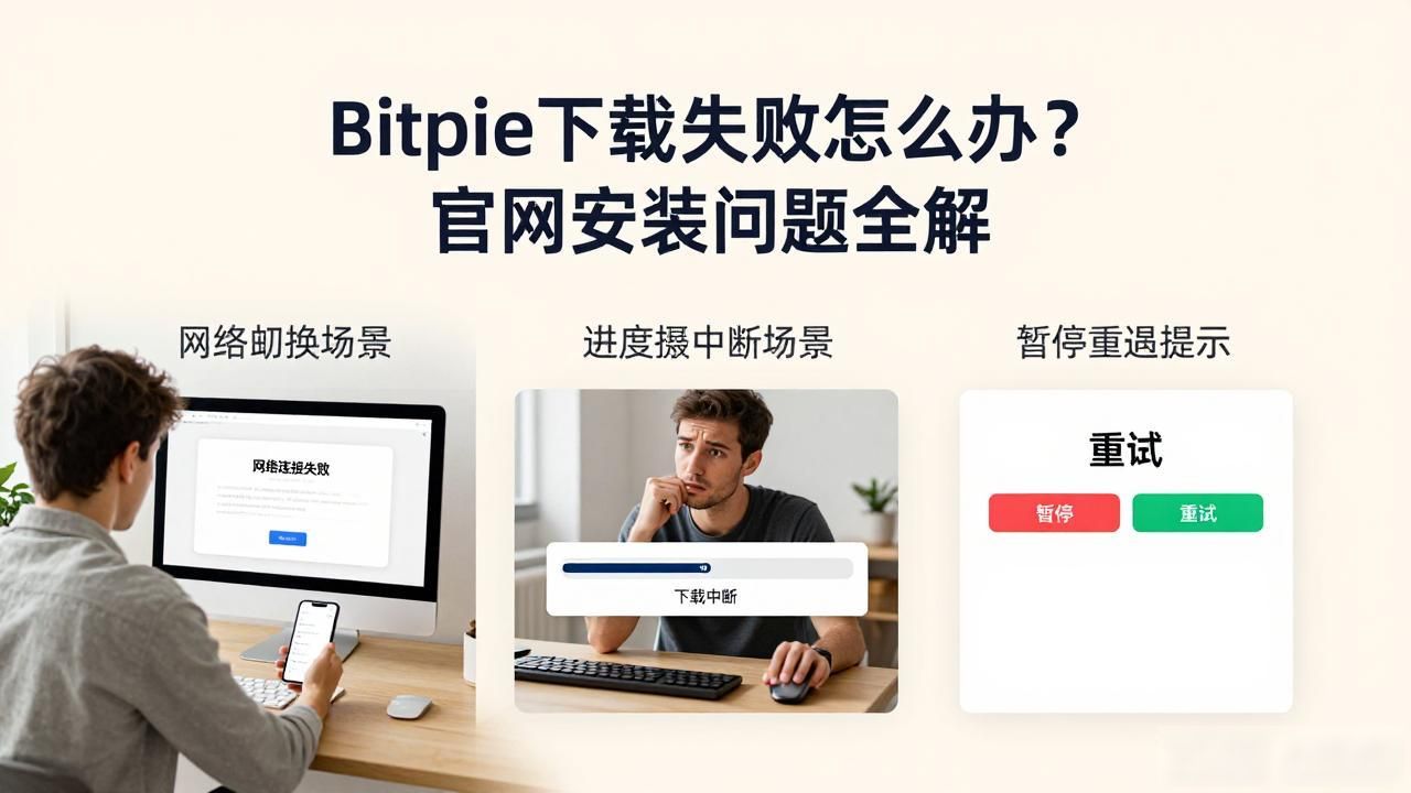下载中的常见问题与解决方案:Bitpie 官网_Bitpie官网下载_Bitpie安装失败解决方法