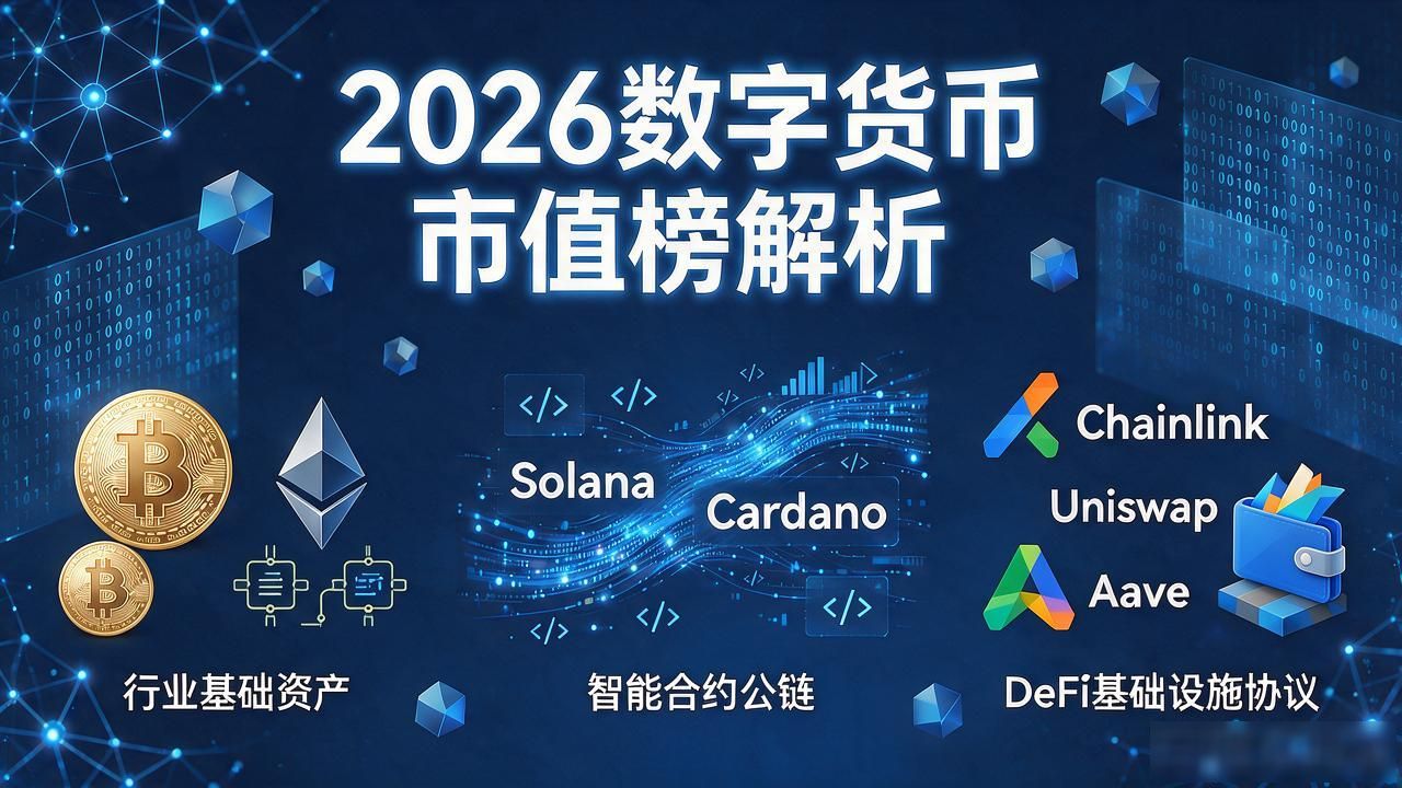 2026年数字货币市值排名前五币种_数字货币排名前50名_2026年数字货币前50主流币种市场格局