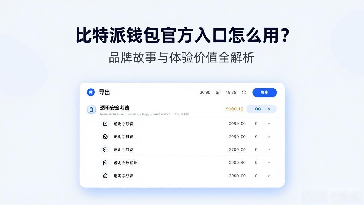 比特派钱包官方入口的品牌故事与用户体验的价值_比特派钱包用户体验_比特派钱包官方入口