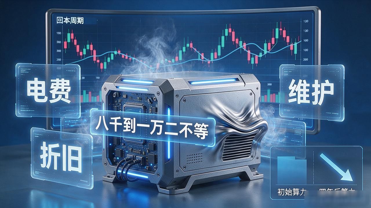 比特币挖矿成本分析_数字货币挖矿成本_矿机回本周期计算