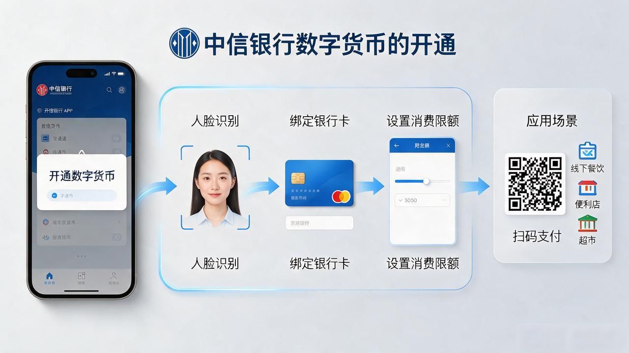 数字人民币手机APP开通流程_中信银行数字货币上线_中信银行数字人民币钱包