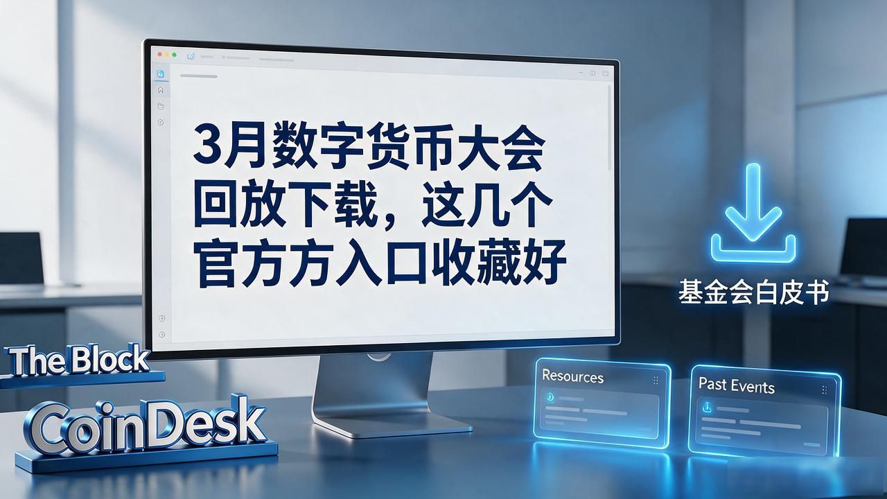 3月数字货币大会下载_CoinDeskThe BlockBinance SquareYouTube官方频道B站会议回放下载避坑指南_3月加密大会回放下载入口
