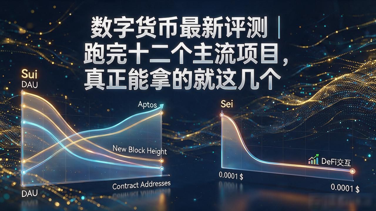 数字货币最新评测_Sui Aptos Sei Dapp日活趋势分析_主流公链项目链上活跃度数据对比
