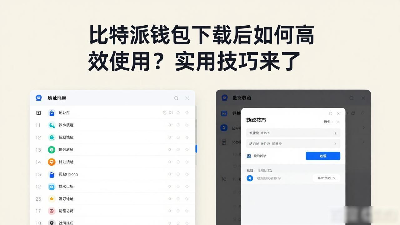 比特派钱包收藏地址功能_比特派钱包高效管理_如何在比特派钱包app官方版下载中保持高效运作？