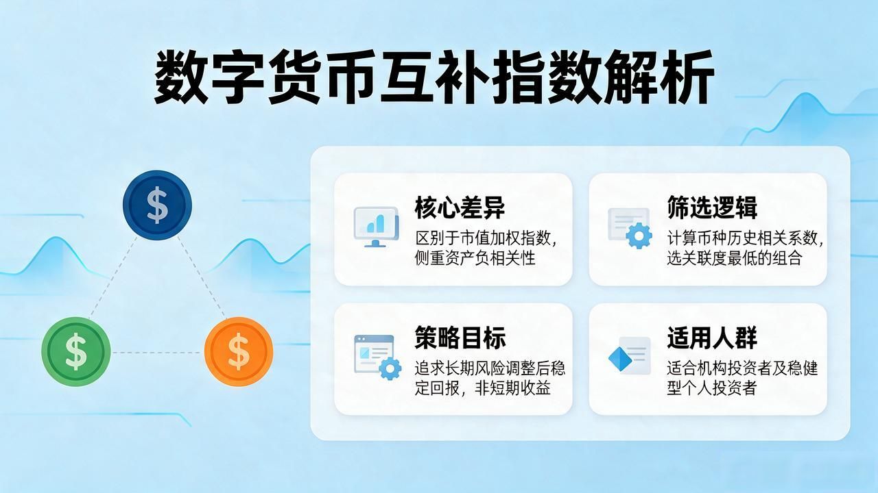 数字货币互补指数_数字货币互补指数构建稳定加密投资组合方法_互补指数在加密资产中的应用价值