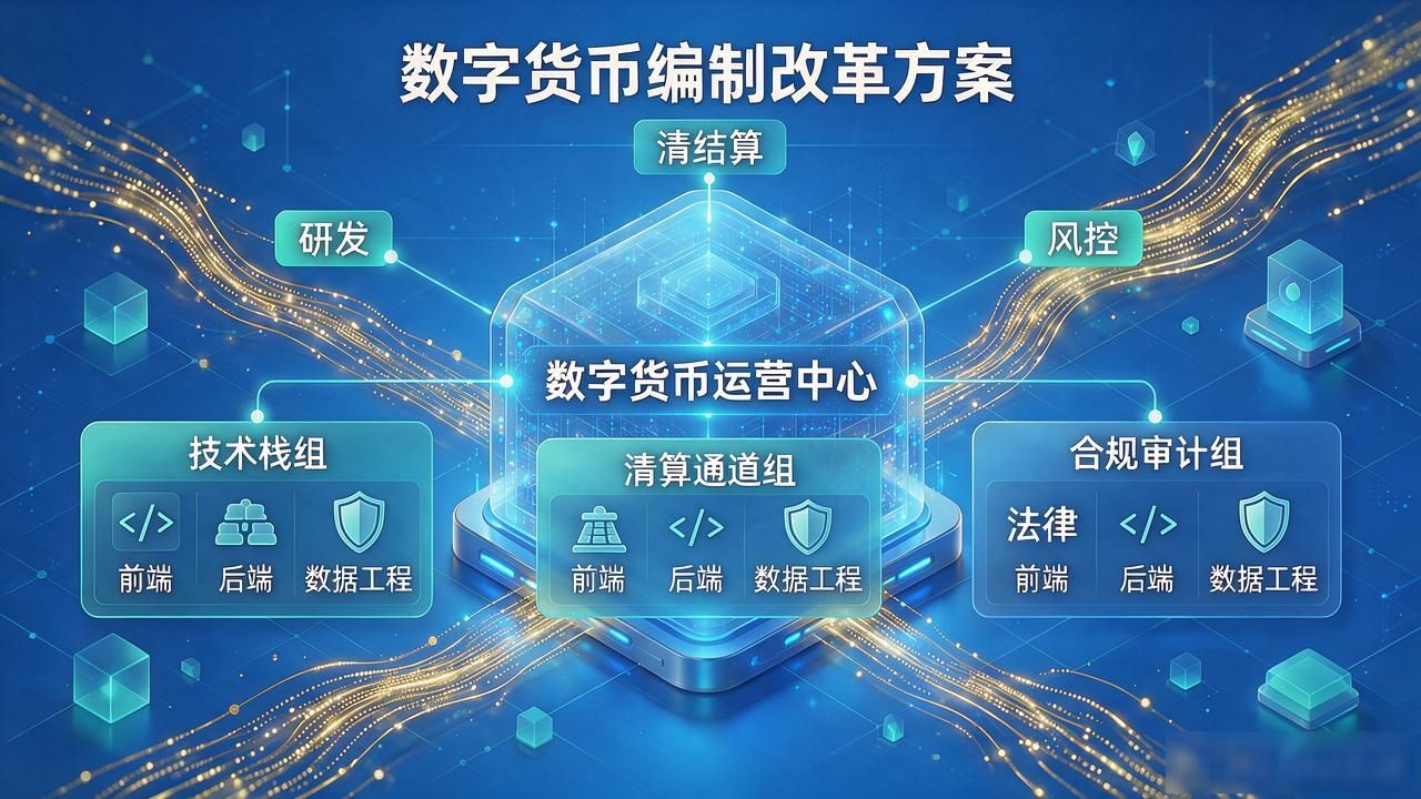 数字货币运营中心编制改革_数字货币编制改革方案_数字人民币跨部门协调问题